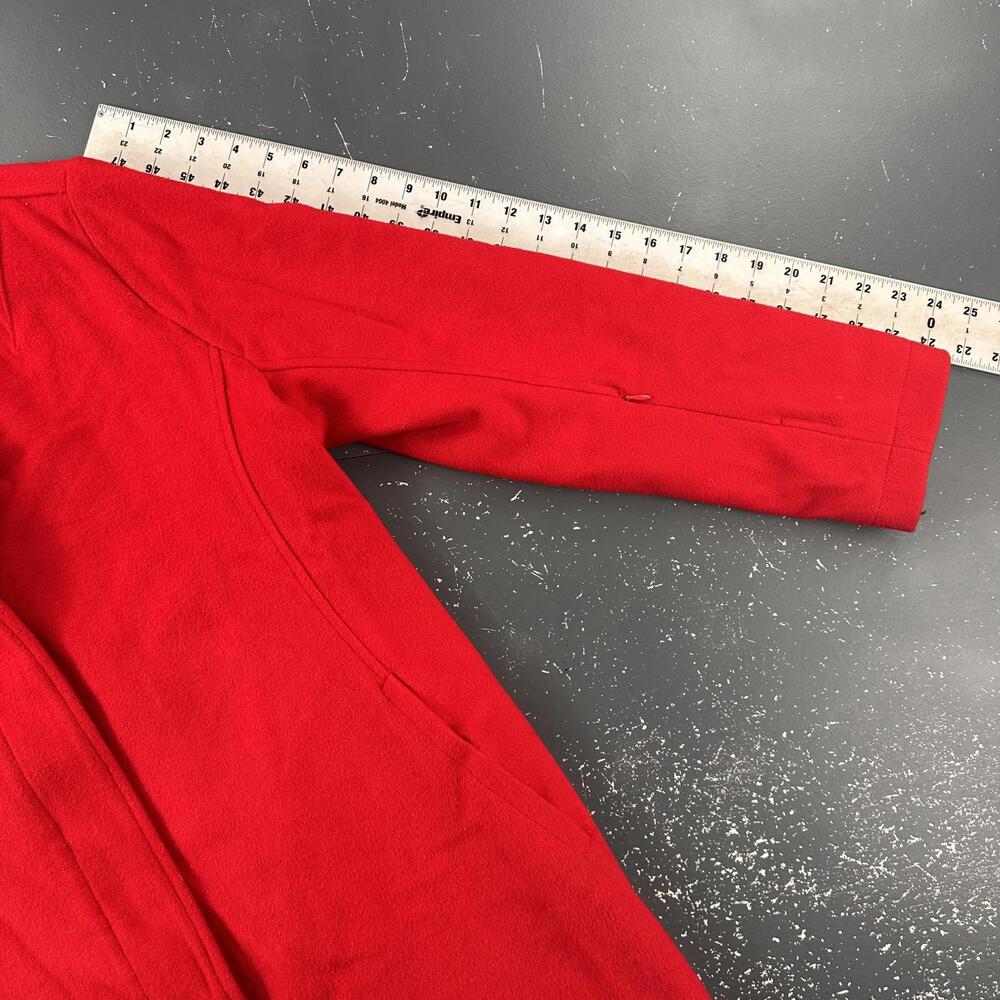 Pendleton Wool Jacket Womens Medium Red Cascade Campbell Glacier Stripe Lining - Picture 10 of 13